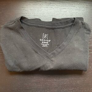 Black V-Neck Men's Shirt